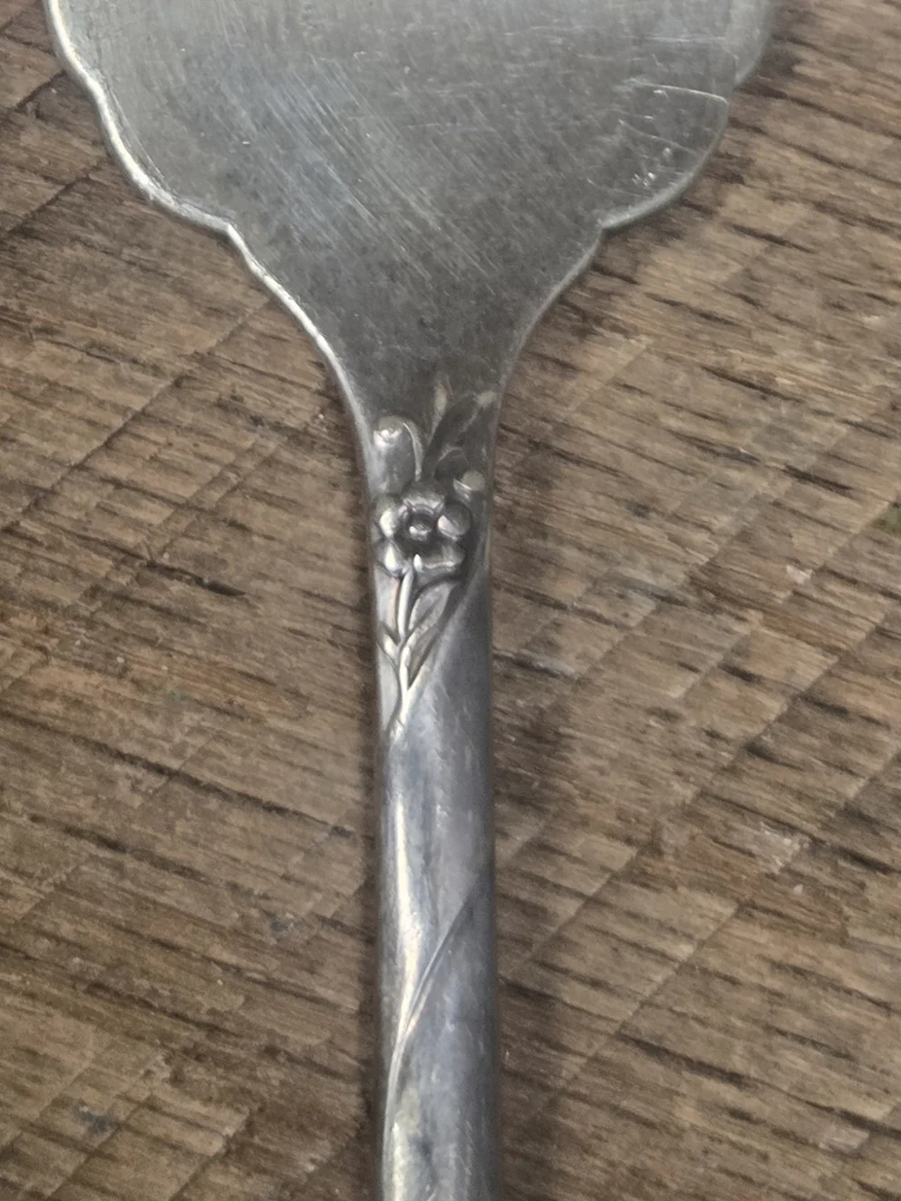 Vintage Oneida Community 1950 Silverplate EVENING STAR LRG Serving Fork Bin RR